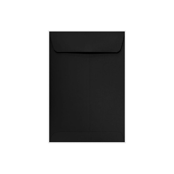 6 X 9 Open End Envelopes - 80lb. Midnight Black (50 Qty