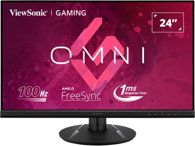 UPC 766907016796 product image for ViewSonic OMNI 24 100 Hz LCD Gaming Monitor, Black (VX2416) | Quill | upcitemdb.com