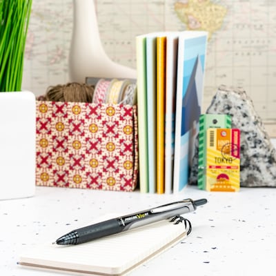 Pilot Precise V10 Retractable Rollerball Pens, Bold Point, 1.0mm, Black Ink, Dozen (PV1R-BLK)