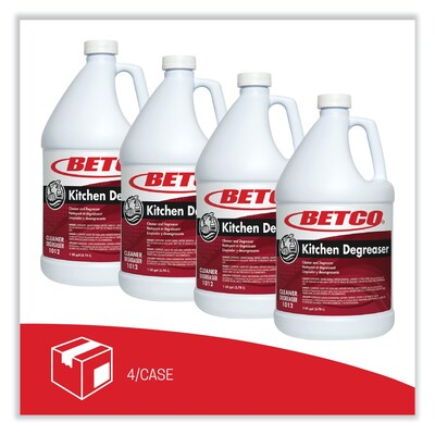 Betco Kitchen Degreaser, Characteristic Scent, 1 Gal. Bottle, 4/Carton (BET10120400)