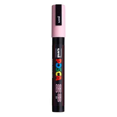 POSCA PC-5M Water Based Paint Marker, Reversible Medium Tip, Light Pink, 3/Pack (UBCPC5MLPINK-3)