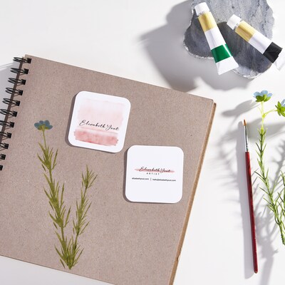 Avery Clean EdgeBusiness Cards, 2.5" x 2.5", White, 9 Cards/Sheet, 180 Cards/Pack (35702)