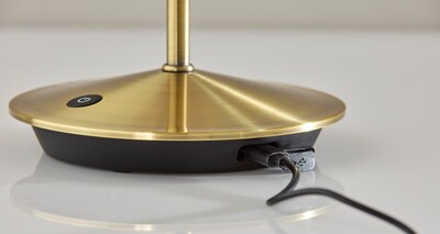 Adesso Andy LED Table Lamp, Antique Brass (4074-21)