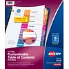 Avery Ready Index Numeric Divider, 8-Tab, Multicolor, 24 Sets/Box (11168)