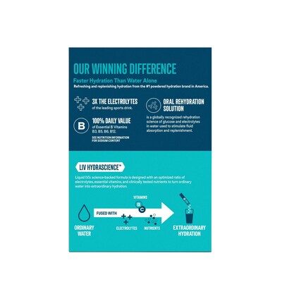 LIQUID I.V. Hydration Multiplier Golden Cherry Electrolyte Powder Drink Mix, 0.56 oz., 15 Sticks/Box (EHC47497)