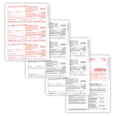 ComplyRight TaxRight 2024 1099-NEC Tax Form Tax Forms, Envelopes & TipSheet, 4-Part, 25/Pack (NECSC6103E25)