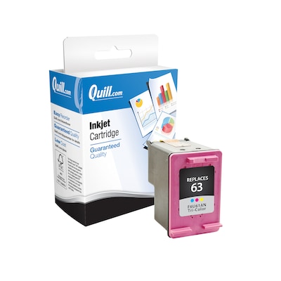 Quill Brand® Remanufactured Tri-Color Standard Yield Inkjet Cartridge Replacement for HP 63 (F6U61AN