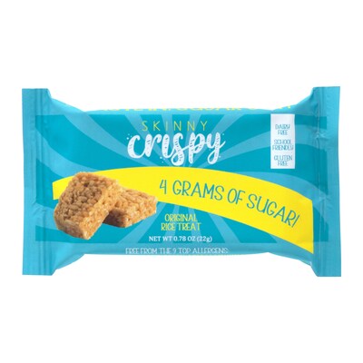 Skinny Crispy Gluten Free Vanilla Marshmallow Rice Treat, 4.68 oz., 6 Bars/Box, 3 Boxes/Pack (600-04176)