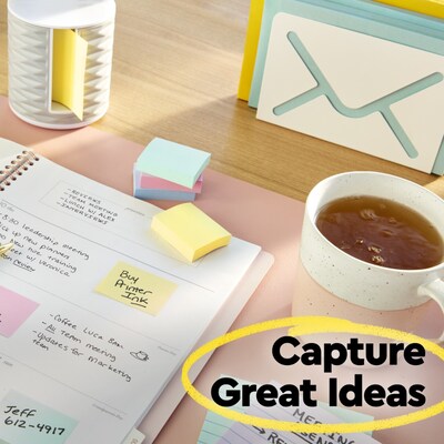 Post-it Notes, 4" x 6", Canary Collection, Lined, 100 Sheet/Pad, 5 Pads/Pack (6605PK)