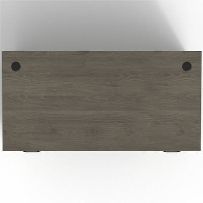 Lorell Prominence 2.0 60 W Double-Pedestal Desk, Gray Elm Surface (LLRPD3060DPGE)