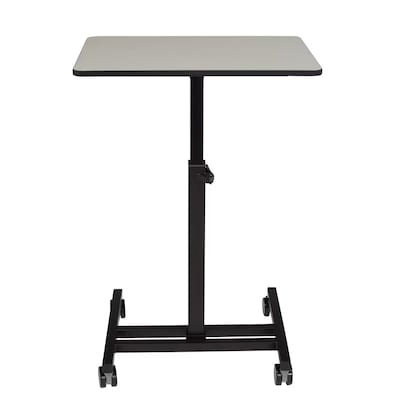 National Public Seating Sit & Stand Desk Series, 28"-45"H Adjustable, Gray Nebula/Black (EDTC)