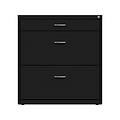 Space Solutions 3-Drawer Lateral File Cabinet, Letter/Legal Size, Lockable, 31.88H x 30W x 17.63D