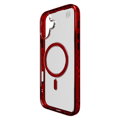 cellhelmet Magnitude Series MagSafe Phone Case for iPhone 16 Plus, Shock Absorbing, Lava Red (CM-105-LR)