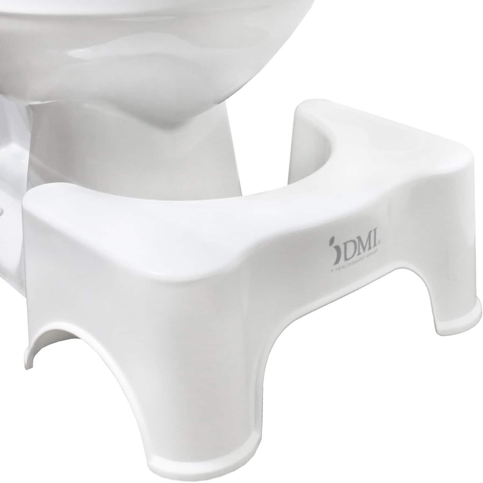 DMI Plastic Toilet Step Stool, White (520-0100-0000)