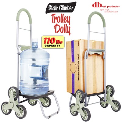 Dbest Stair Climber Trolley Dolly with Backpack Strap, Lemon (01-958)