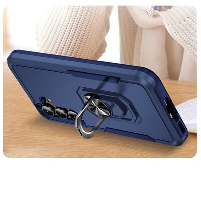 SaharaCase Raider Series Kickstand Case for Samsung Galaxy A35 5G, Desert Blue (CP00582)