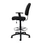 Boss Office Products Bariatric Oversized Faux Leather Drafting Stool, Black (B1681-BK)
