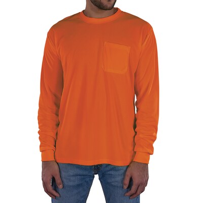 Ergodyne GloWear 8093 High Visibility Long Sleeve T-Shirt, Orange, 2XL (21826)