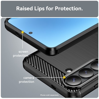 SaharaCase Venture Series Phone Case for Samsung Galaxy S26+, Shock Absorbing, Black (CP01127)