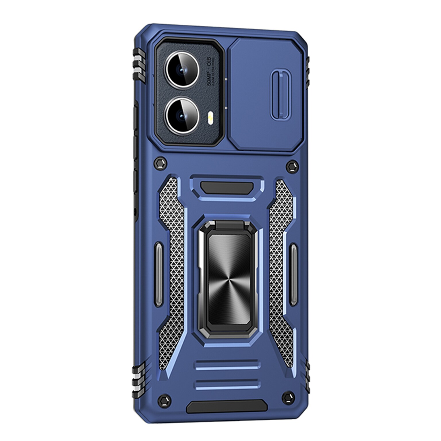 SaharaCase Raider Phone Case for Motorola Edge, Shock Absorbing, Midnight Blue (CP00619)