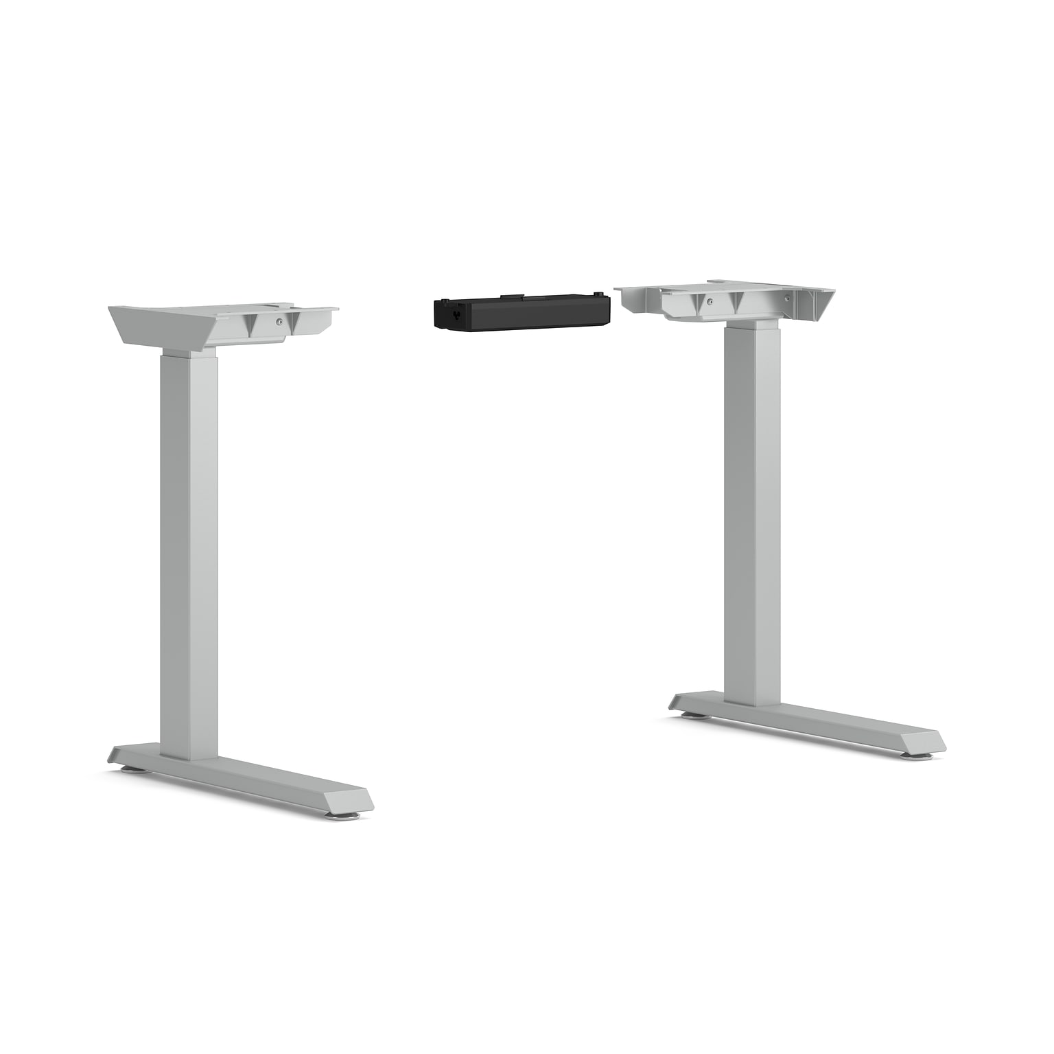 HON Coordinate Height Adjustable Base, 2 Stage, Silver Finish