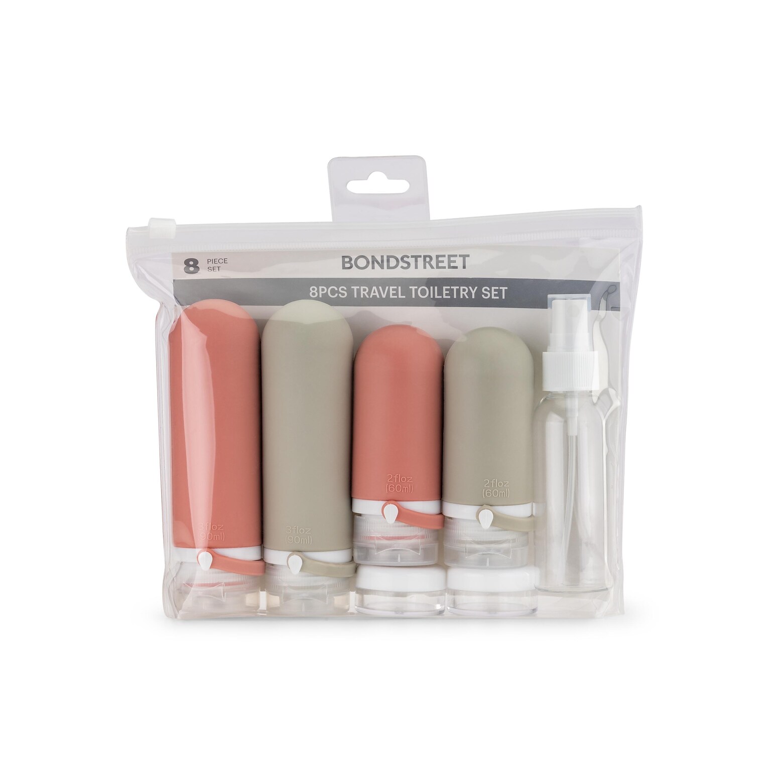 Bugatti Bondstreet Travel Toiletry Bottle, Clear (TAC5409BS-CLR)