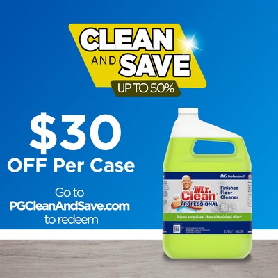 Mr. Clean Professional Finished Floor Cleaner, 3/Carton (39949)