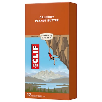 Clif Bar Crunchy Peanut Butter Energy Bar, 2.4 oz., 12 Bars/Box (CCC50120)