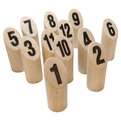 YardGames Scatter Wooden Number Block Tossing Lawn Game, Multicolored (SCATTER-01)