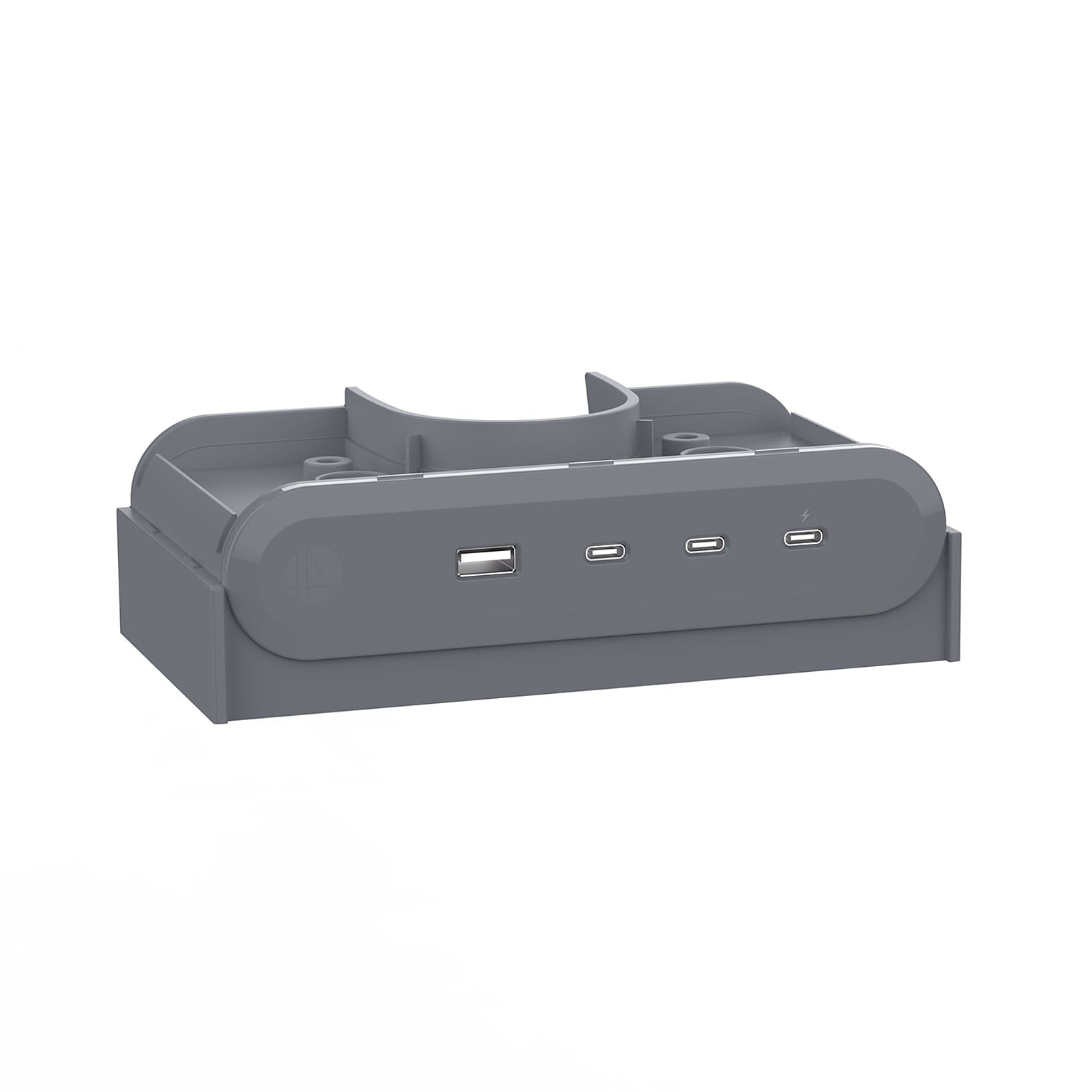 Hat Design Reya 4-USB Port Surge Protector, Silver (PWRG-ACCC-IM-B-SI)