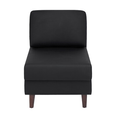 Flash Furniture Hercules Artemis LeatherSoft Middle Reception Chair, Black (ZB8921MBLK)