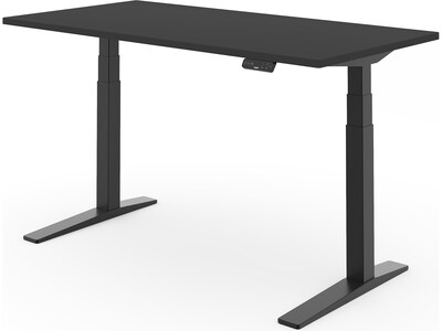 FlexiSpot E7 Pro 60W Electric Adjustable Standing Desk, Black (E7BPRO6030-B)