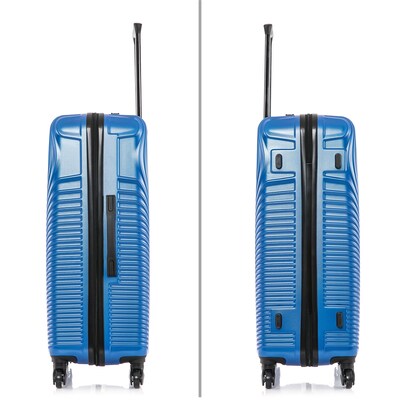 DUKAP Inception 29.29" Hardside Suitcase, 4-Wheeled Spinner, TSA Checkpoint Friendly, Blue (DKINC00L-BLU)