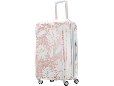 American Tourister Moonlight ABS/Polycarbonate Hardside Luggage, Ascending Gardens Rose Gold (92505-