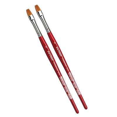 da Vinci COSMOTOP-SPIN Watercolor Synthetic Bristle, Flat Brush, 2/Pack (DVXVA58808-2)