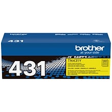 Brother TN-431 Yellow Standard Yield Toner Cartridge, Print Up to 1,800 Pages (TN431Y)