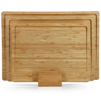 MegaChef  Bamboo Cutting Board Set with Base (935122169M)
