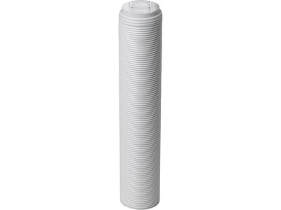 Dixie Reclosable Polypropylene Hot Cup Lid, 10/12/16/20 oz. Cup, White, 1000/Carton (DSL9542)