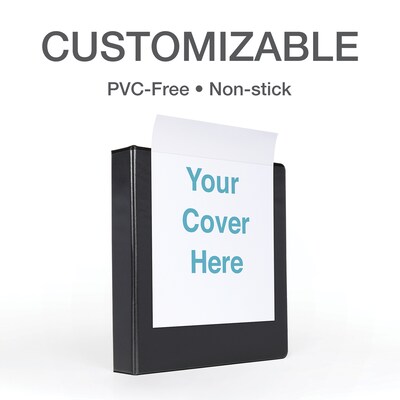 Cardinal Premier Easy Open Heavy Duty 1 1/2" 3-Ring View Binders, D-Ring, Black (10311)