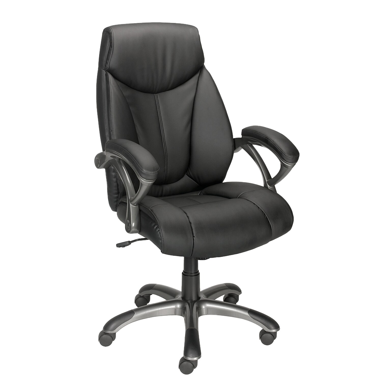 Workplace2.0™ Ramsey Ergonomic Bonded Leather Swivel Manager Chair, Black (ST62216)