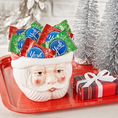 YORK Dark Chocolate Peppermint Patties Snowflakes Christmas Candy Bag, 16 oz (HEC02954)