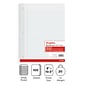 Staples Wide Ruled Filler Paper, 8" x 10.5", White, 100 Sheets/Pack (TR23904)