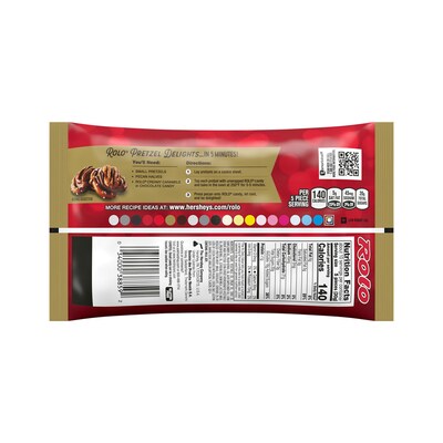 ROLO Rich Chocolate Caramels Christmas Candy Bag, 10.1 oz (HEC38859)