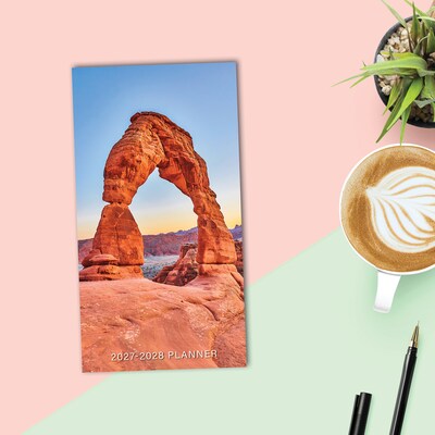 2026-2028 Willow Creek National Parks 3.5" x 6.5" Monthly Pocket/Wallet Calendar, Assorted Colors (66058)
