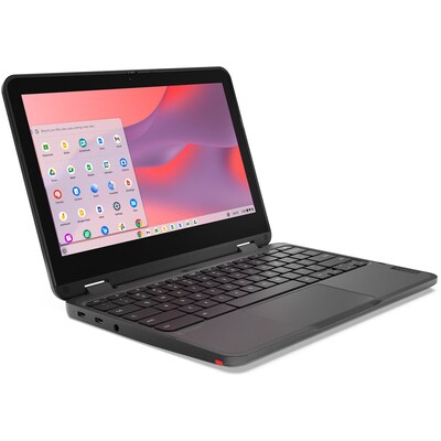 Lenovo 500e Chromebook Gen 4s 11.6" LCD 2-in-1 Touchscreen Chromebook, Intel N100, 3.4GHz, 8GB RAM, eMMC 64GB, ChromeOS, Gray