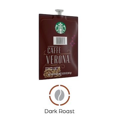 Starbucks Caffe Verona Coffee Flavia Freshpacks, Dark Roast, 76/Carton (MDR01039)