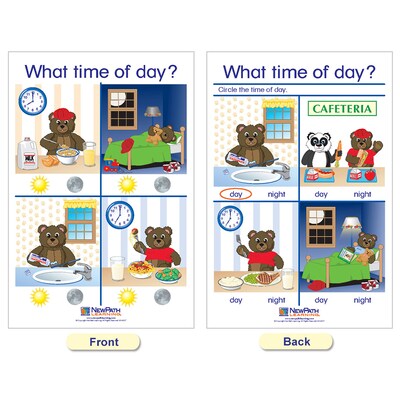 NewPath Learning Time & Money Bulletin Board Charts, English Edition, 12" x 18", 6/Set (NP-930225)