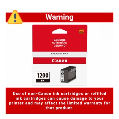 Canon PGI-1200 Black Standard Yield Ink Cartridge (9219B001)