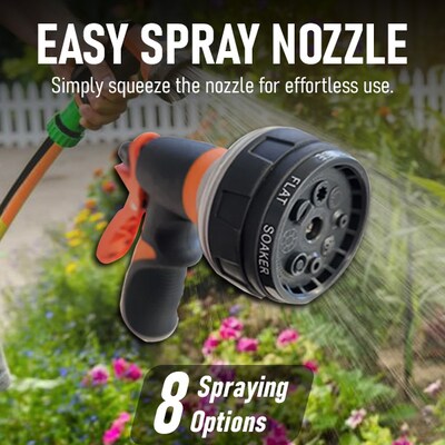 Hose Reel Pro Heavy Duty Retractable Garden Hose Reel, 1/2" x 50', Gray (GHR-1/2-GY-50)