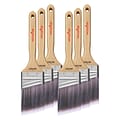 Wooster Brush ULTRA/PRO Firm 2.5 Nylon/Polyester Angle Brush, 6/Box (0041740024)